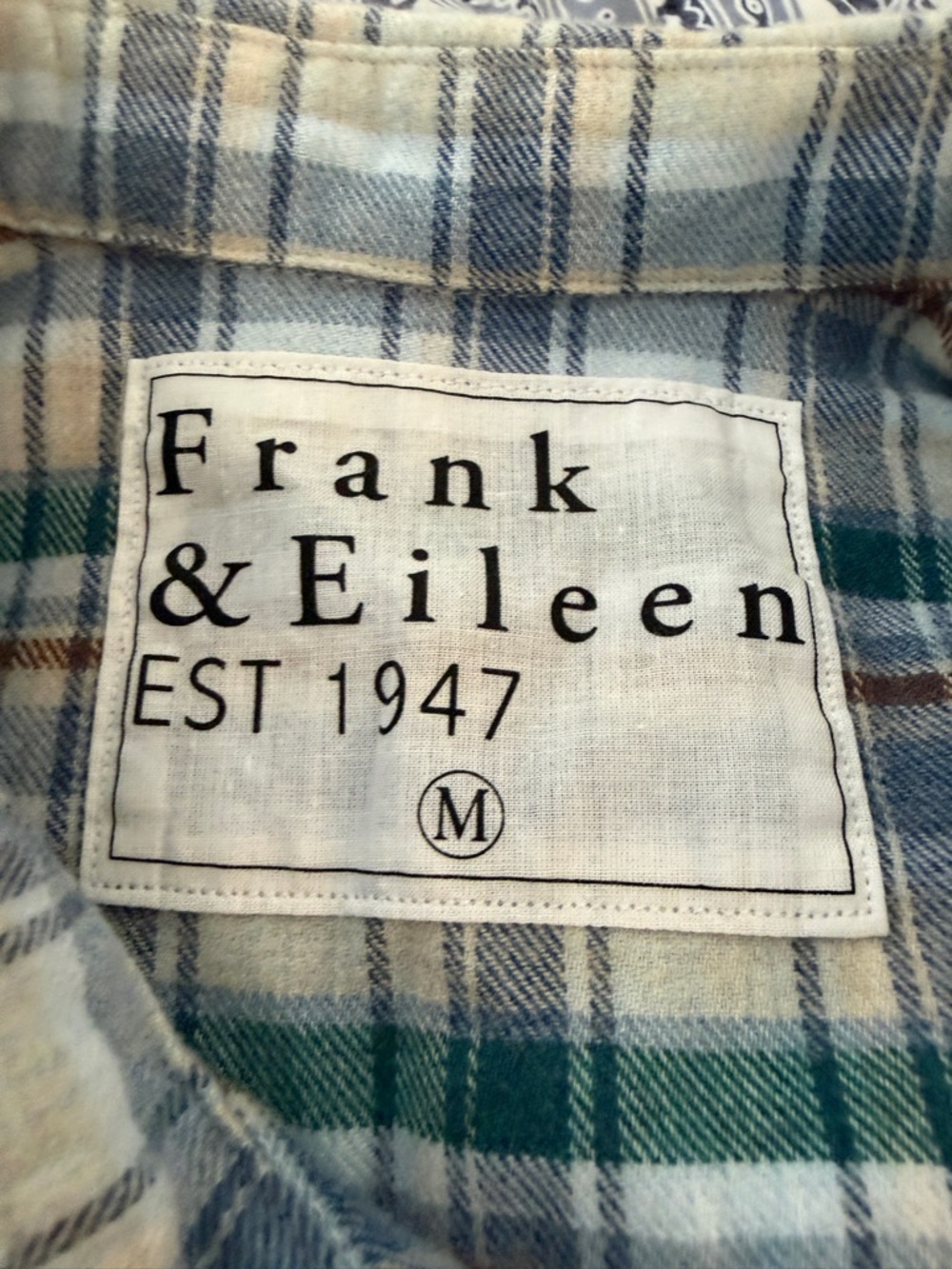 Frank and Eileen Barry Plaid Shirt in size M - Picture 5 of 6